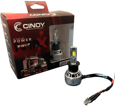 Lampada led cinoy h3 power max silver 24v par LAMPADA LED CINOY H3 POWER MAX SILVER 24V PAR