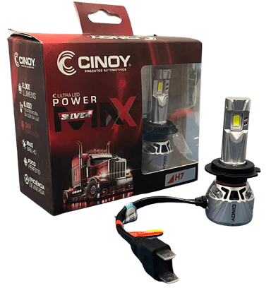 Lampada led cinoy h7 power max silver 24v par LAMPADA LED CINOY H7 POWER MAX SILVER 24V PAR