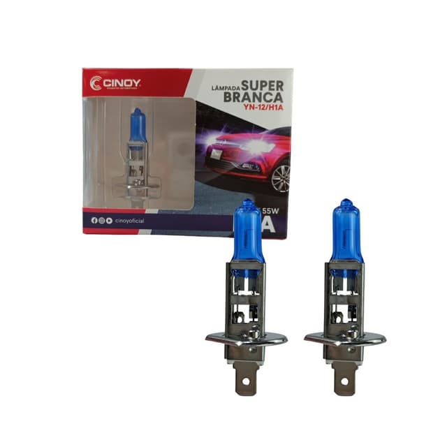 Lampada super branca h1 55w 8500k cinoy
