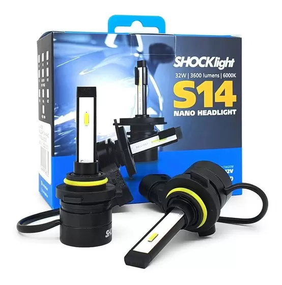 Lampada super branca hb4 9006 51w 8500k base p22d shocklight