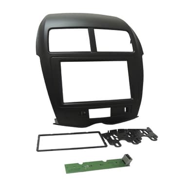 Moldura 6.8" e 7" mitsubishi asx com placas 2010 2022 preta fiamon MOLDURA 6.8" E 7" MITSUBISHI ASX COM PLACAS 2010-2022 PRETA FIAMON