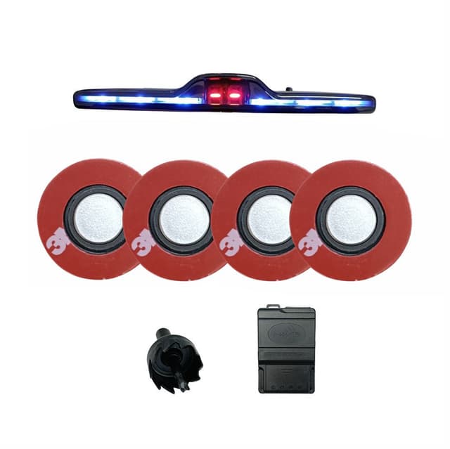 Sensor de estacionamento embutido prata kx3