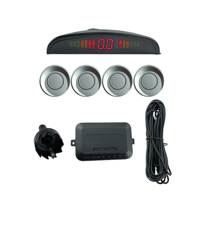 Sensor de estacionamento vx group prata 22 mm 4 pontos