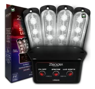 Strobo urban 4 farois branco zendel zd Sur Br STROBO URBAN 4 FAROIS BRANCO ZENDEL ZD-SUR-BR