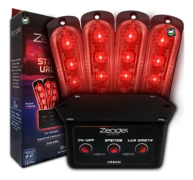Strobo urban 4 farois vermelho zendel zd Sur Vm STROBO URBAN 4 FAROIS VERMELHO ZENDEL ZD-SUR-VM