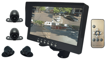 Tela 7" e 4 câmeras sistema de monitoramento roadstar TELA 7" E 4 CÂMERAS SISTEMA DE MONITORAMENTO ROADSTAR